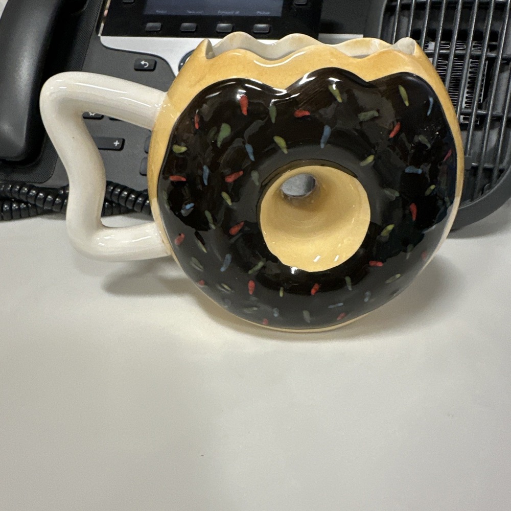 BIG MOUTH INC. MMMM DONUTS COFFEE MUG, 4.5"‎ X 6.5"